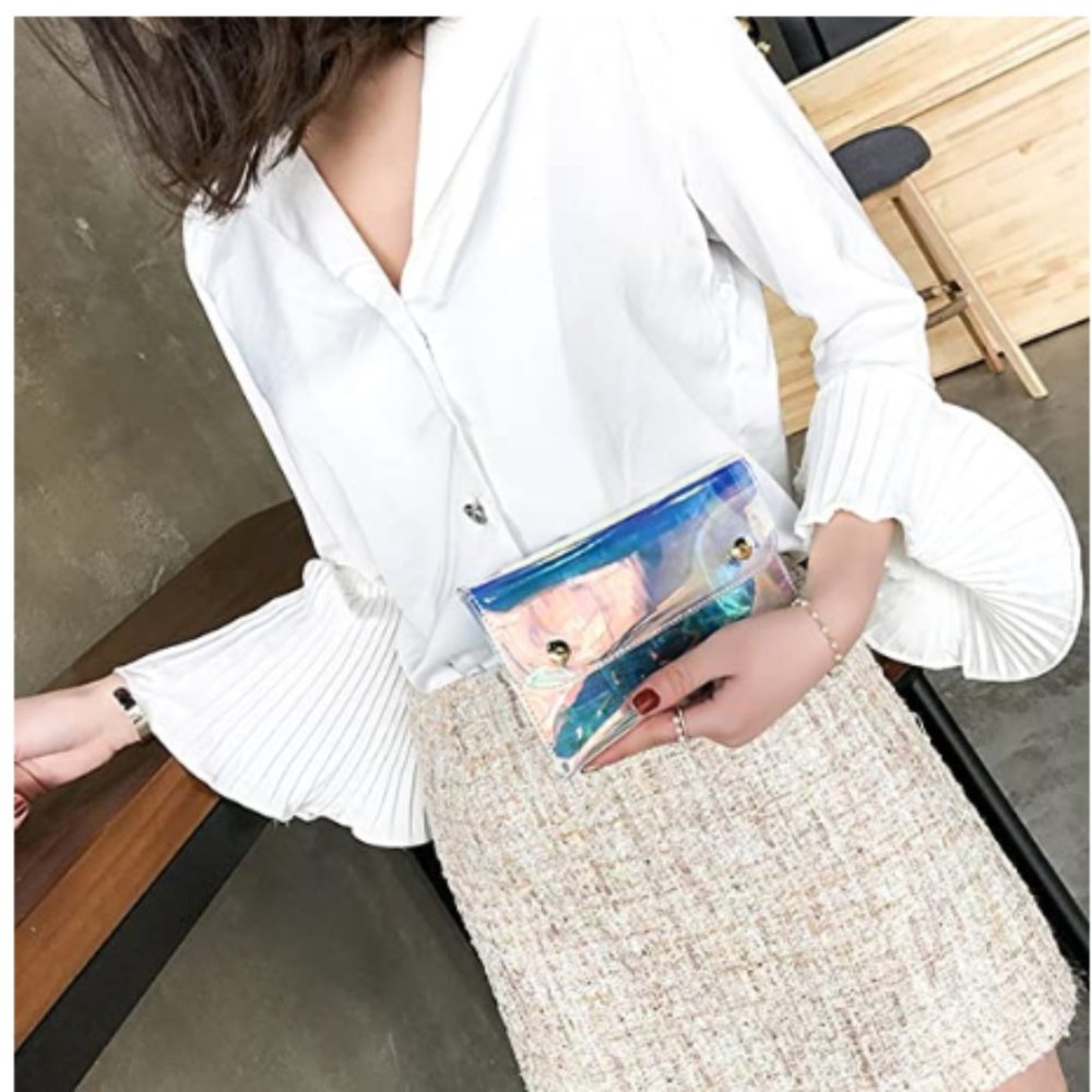 Bags Shiny PU Leather Hologram Shoulder Bag